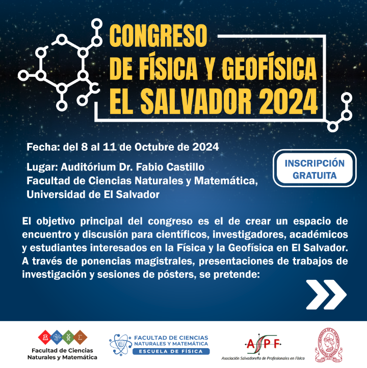  Congreso de Física y Geofísica El Salvador 2024