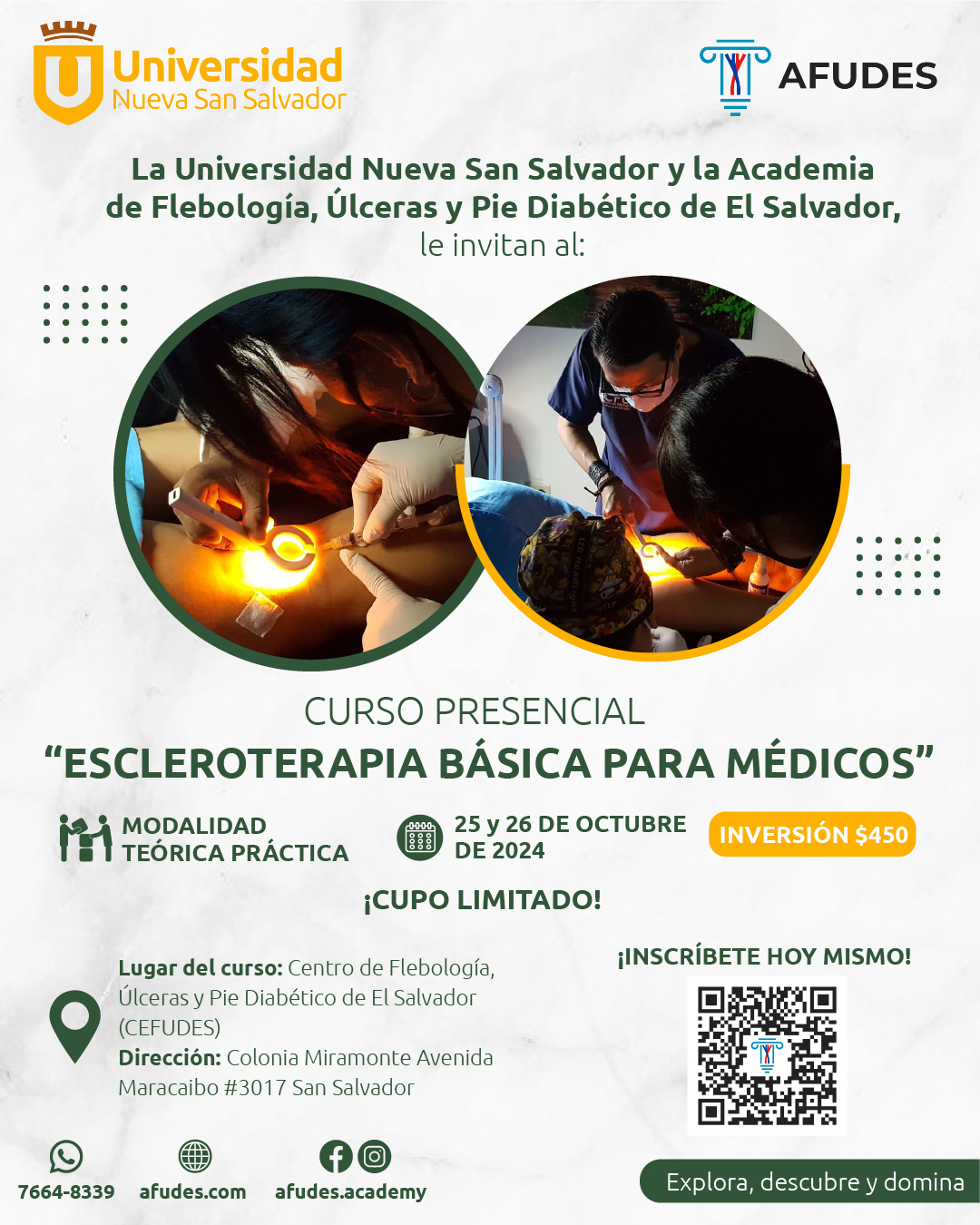 Curso presencial sobre Escleroterapia básica para Médicos