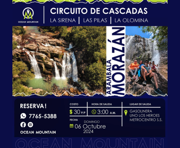 Circuito de cascadas en Morazán 💦☀️🍃