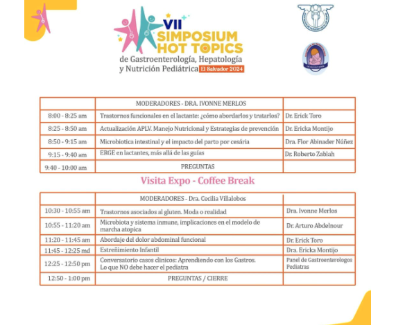 Pre-Congreso de Pediatría: HOT TOPICS de Gastroenterología, Hepatología y Nutrición pediátrica