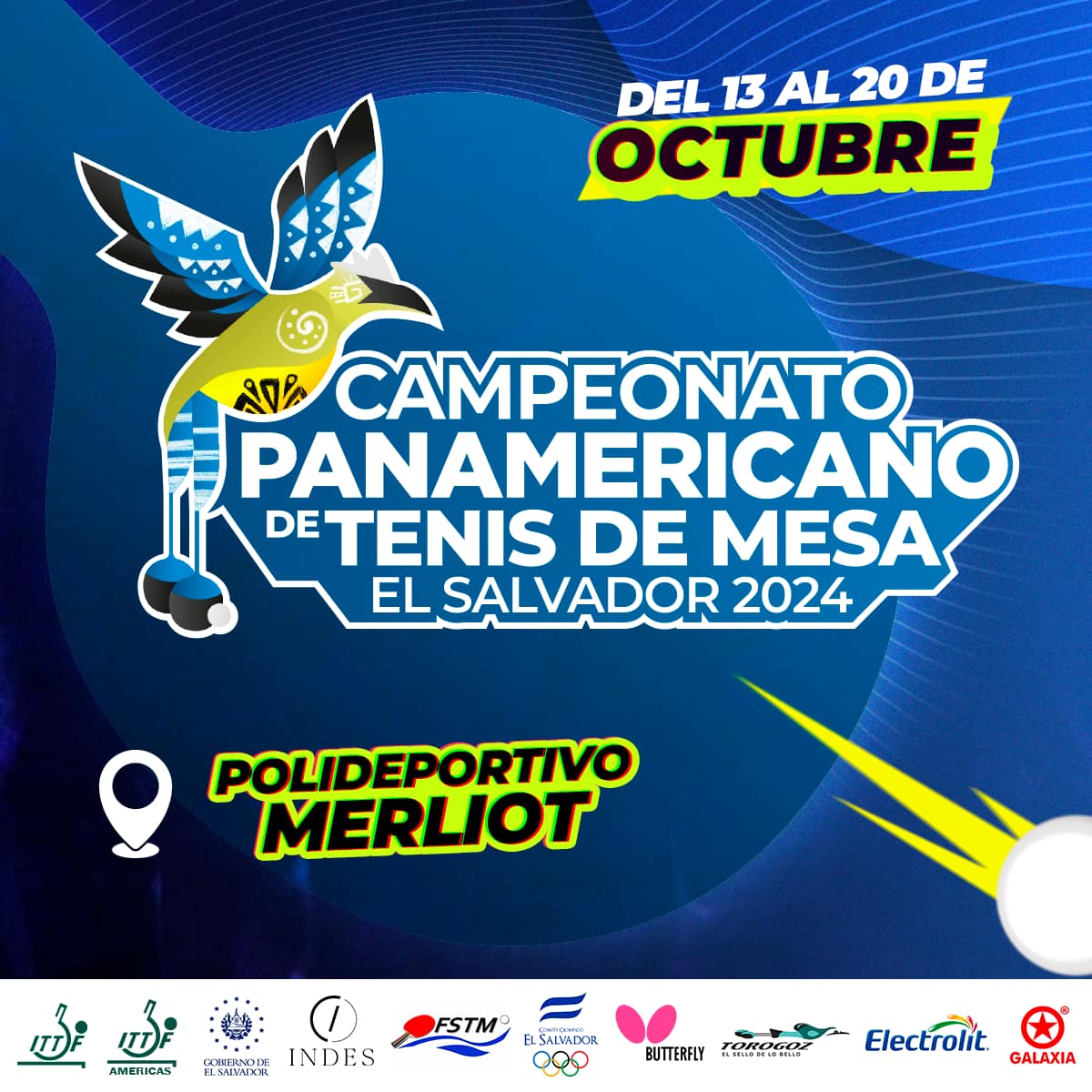 Campeonato Panamericano de Tenis de Mesa El Salvador 2024