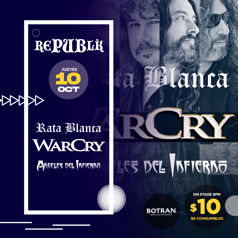 Tributo a Warcry, Rata Blanca y Ángeles del Infierno