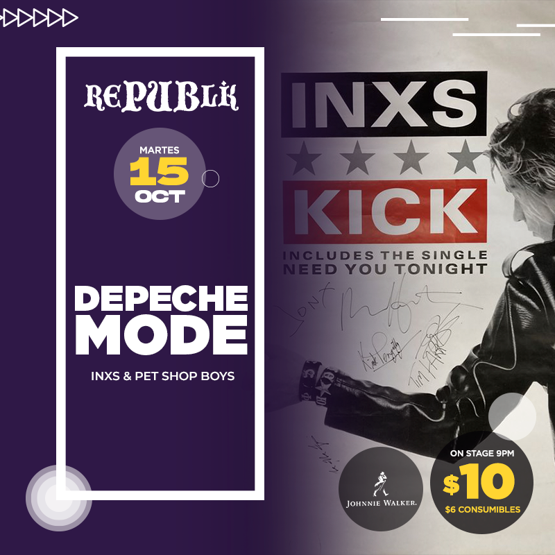 Tributo a Depeche Mode, Inxs & Pet Shop Boys