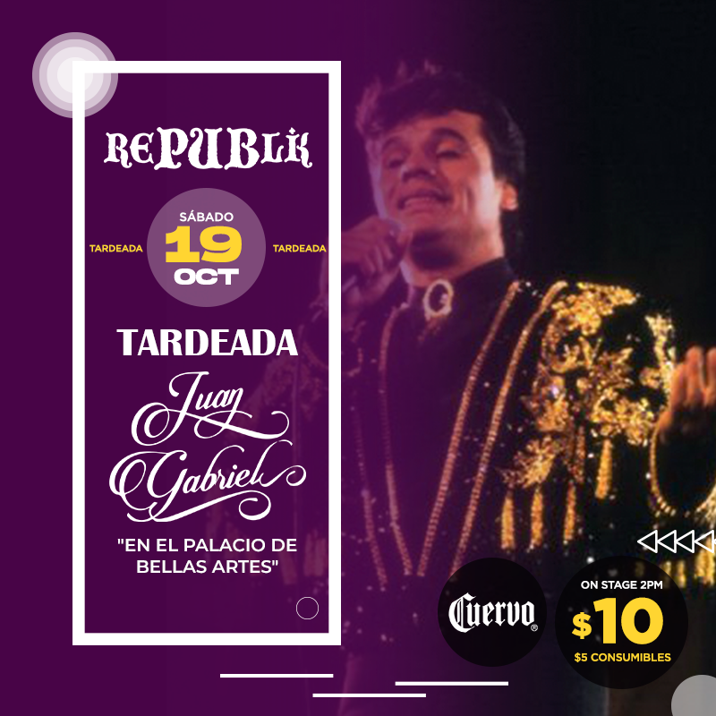Tardeada tributo a Juan Gabriel “En el palacio de Bellas Artes”