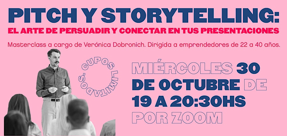 Masterclass Pitch y storytelling: el arte de persuadir y conectar