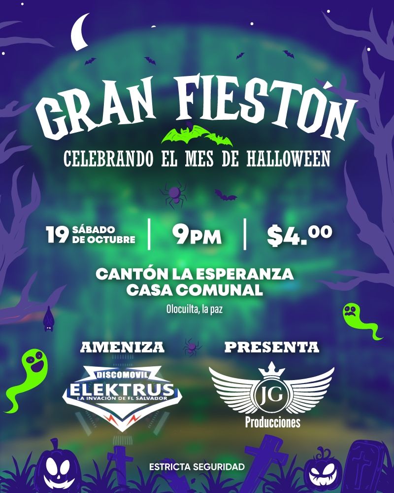 Gran Fiestón Celebrando el mes de Halloween 