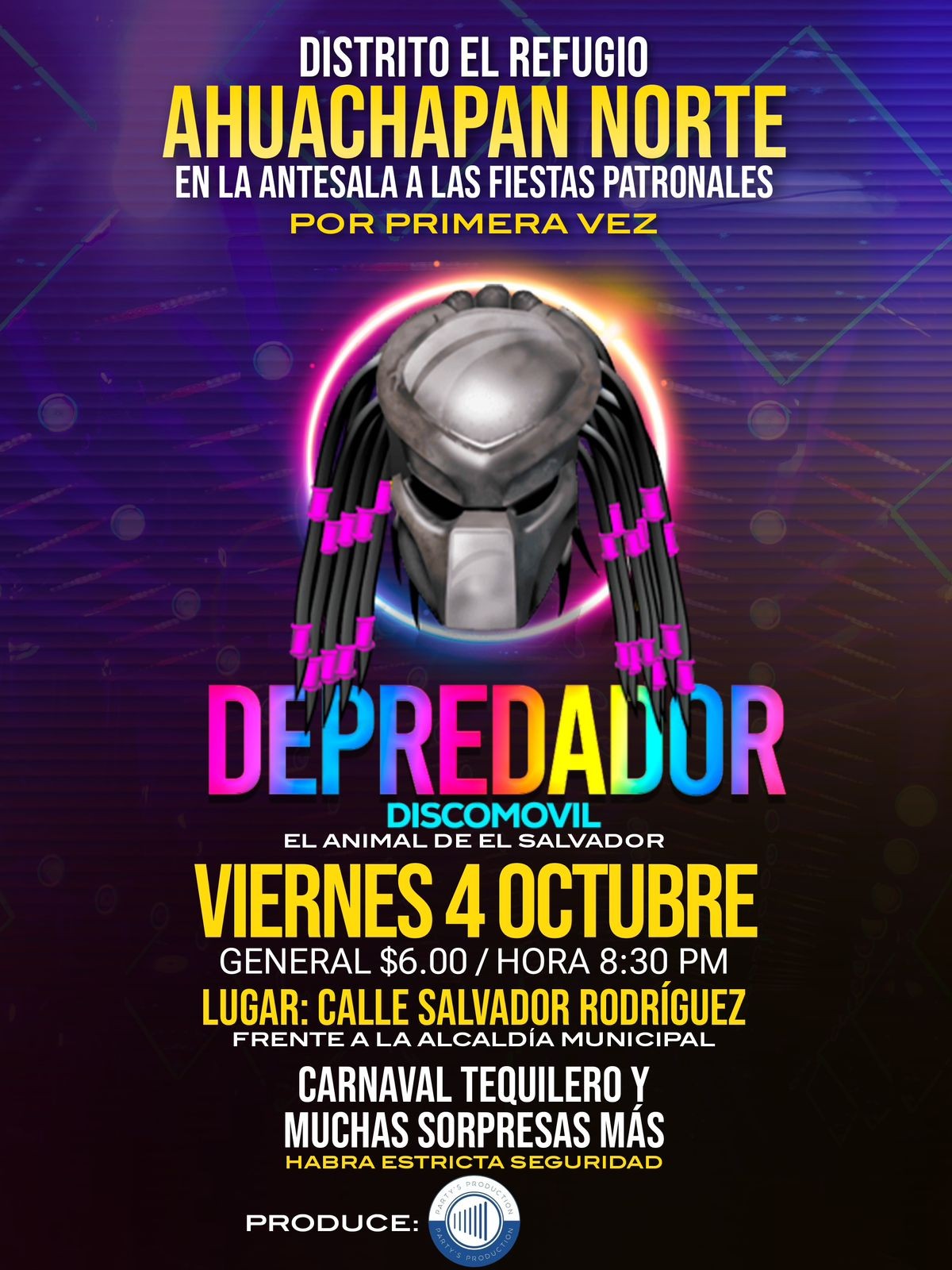 Fiesta Bailable con Discomovil Depredador 