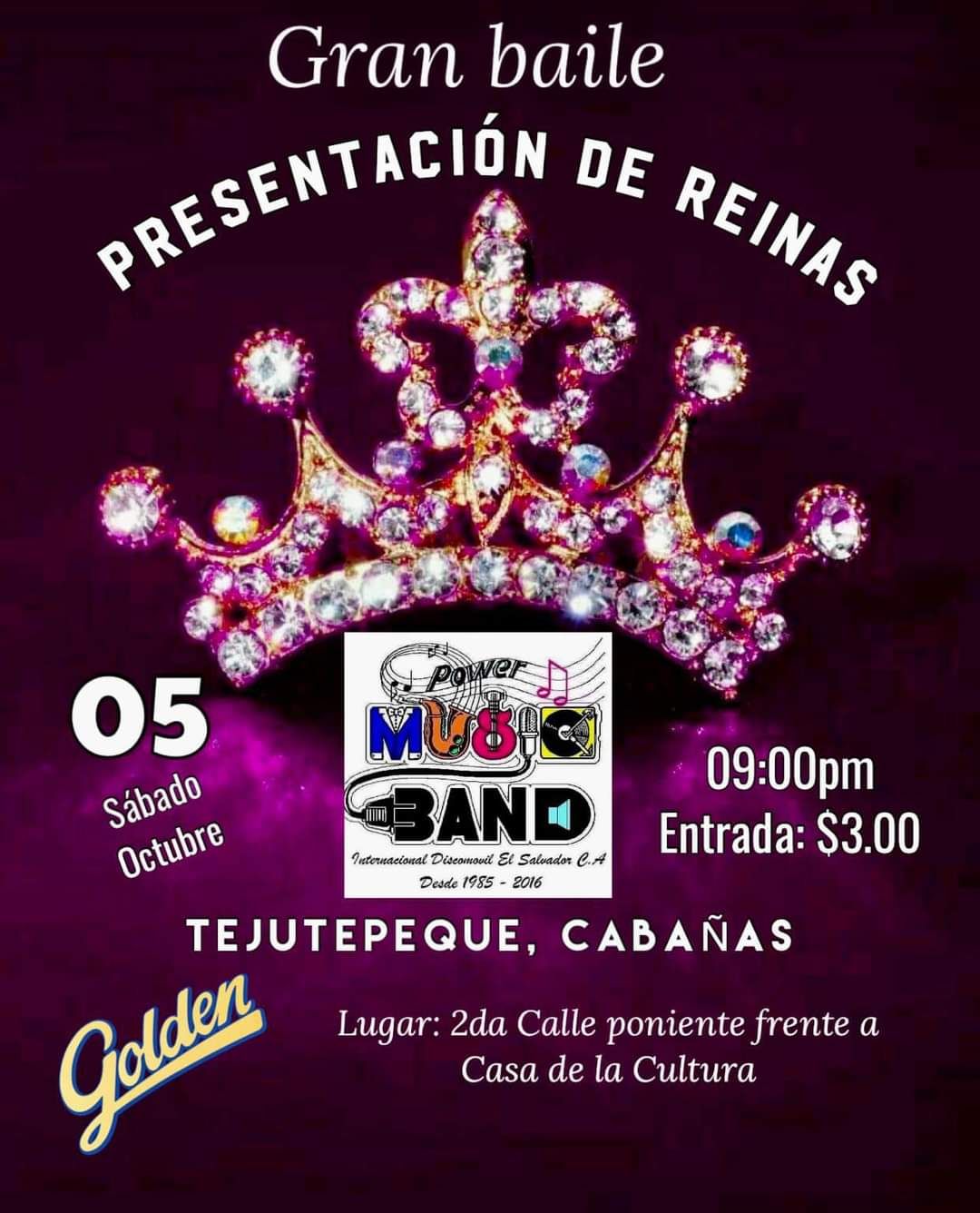 Presentación de Reinas del Distrito de Tejutepeque