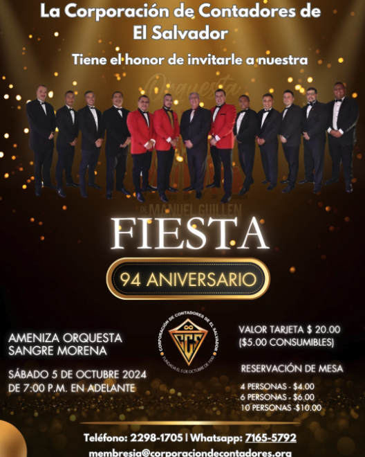 94 Aniversario de la Corporación de Contadores de El Salvador