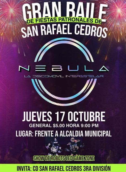Gran Baile De Fiestas Patronales De San Rafael Cedros
