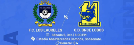 F. C. Los Laureles vs Club Deportivo Once Lobos