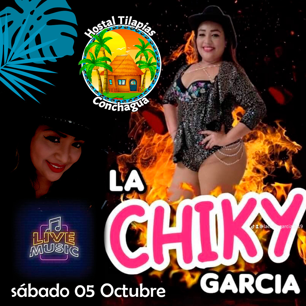 La Chiky García , CANTA EN VIVO.