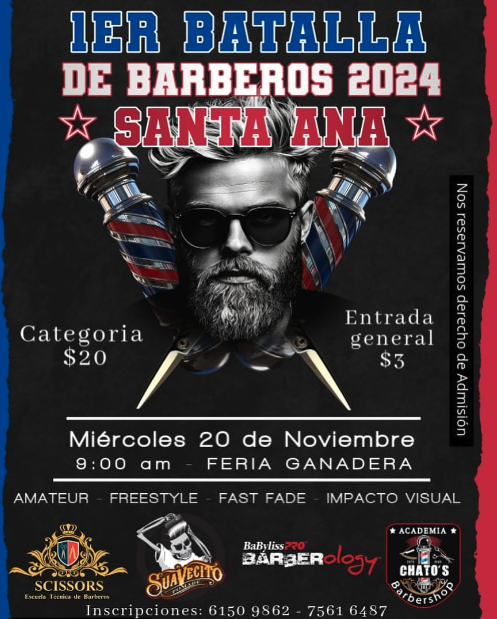 PRIMER BATALLA DE BARBEROS EN SANTA ANA