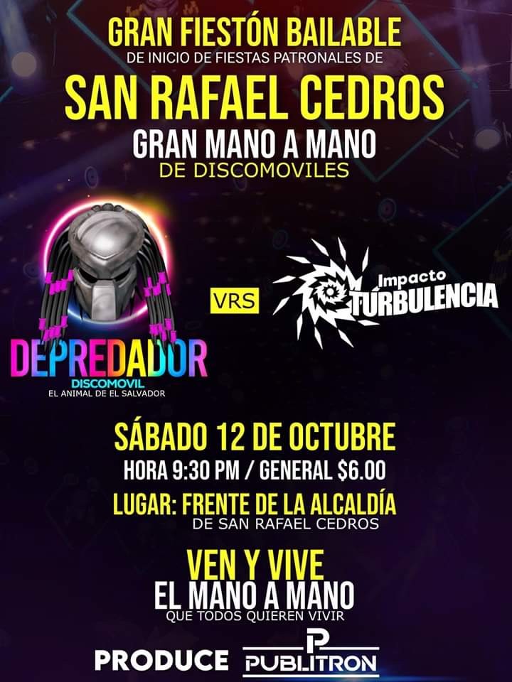 Gran fieston bailable de inicio de fiestas patronales