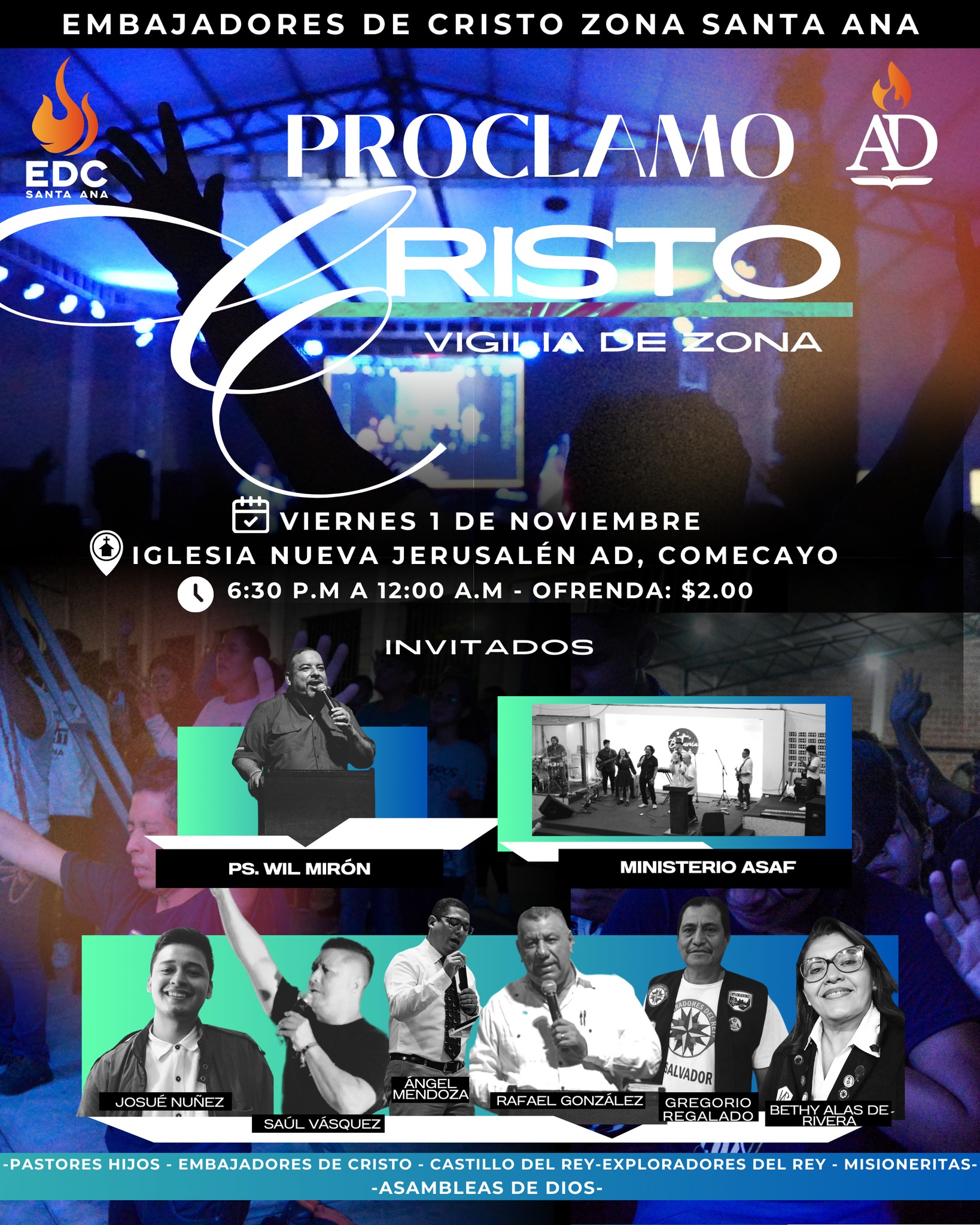 Vigilia de Zona Proclamo Cristo 