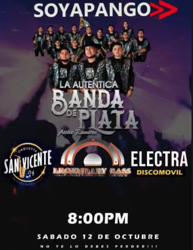 Orquesta San Vicente y Autentica Banda De Plata En Fiestas Patronales De Soyapango