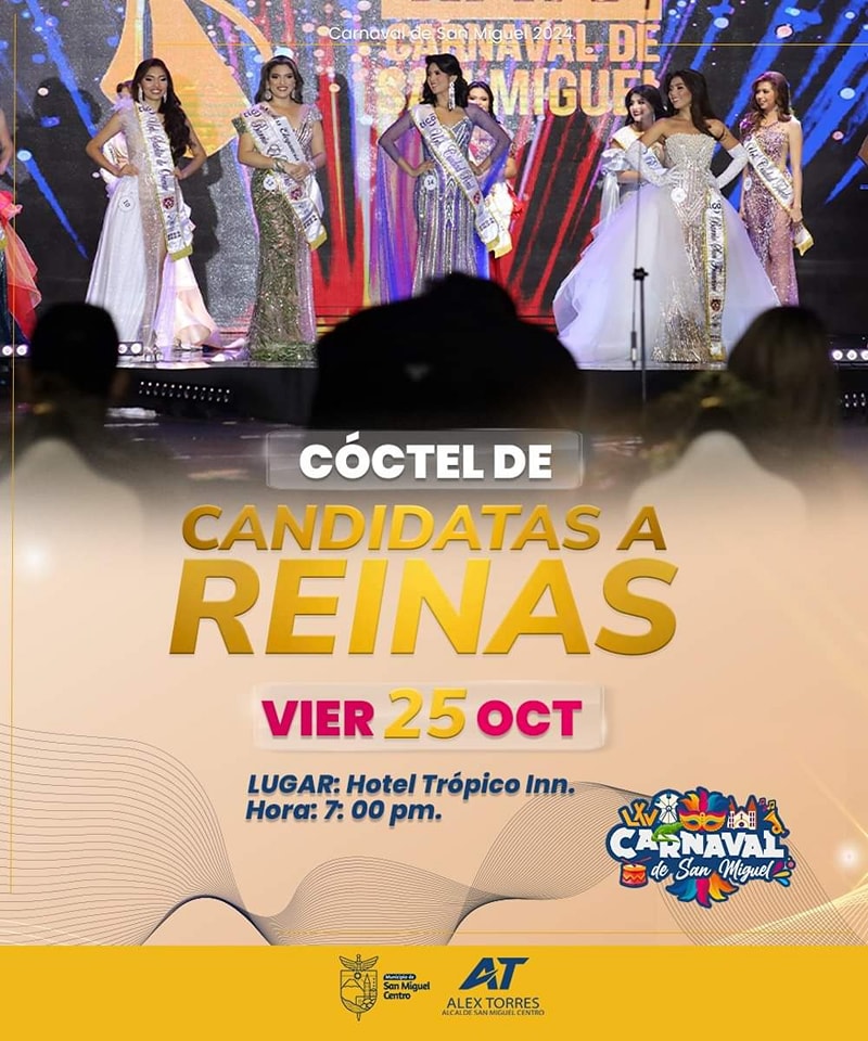 Cóctel De Candidatas A Reinas Carnaval De San Miguel 2024