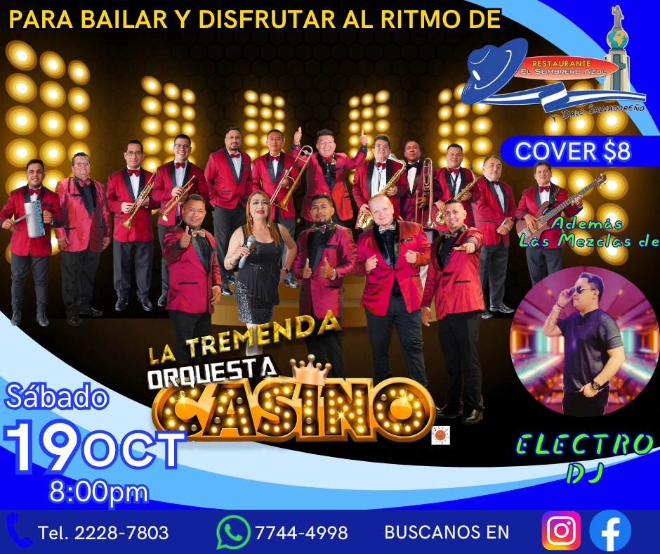 Orquesta Casino en Restaurante El Sombrero Azul 