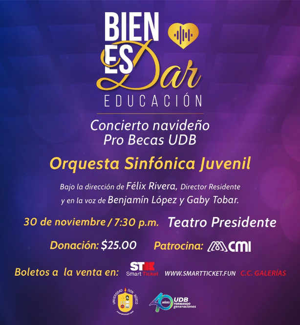 Concierto Navideño Pro Becas "Bien es Dar Educación"