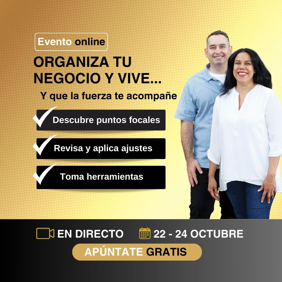 Organiza tu negocio y vive. 