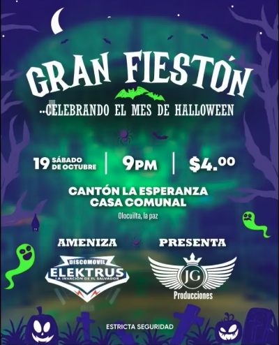 Gran Fiestón Celebrando El Mes De Halloween
