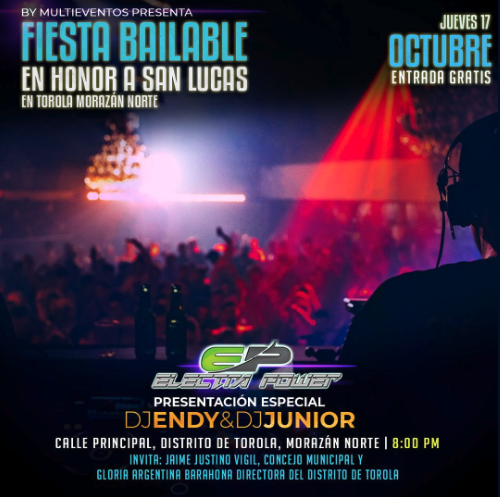 Fiesta Bailable en Honor a San Lucas.