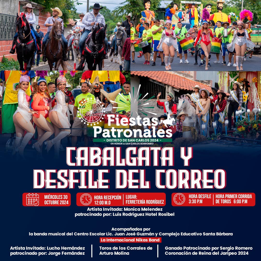 Cabalgata y Desfile del Correo, Fiestas Patronales del Distrito de San Carlos