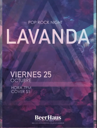Pop Rock Night LAVANDA