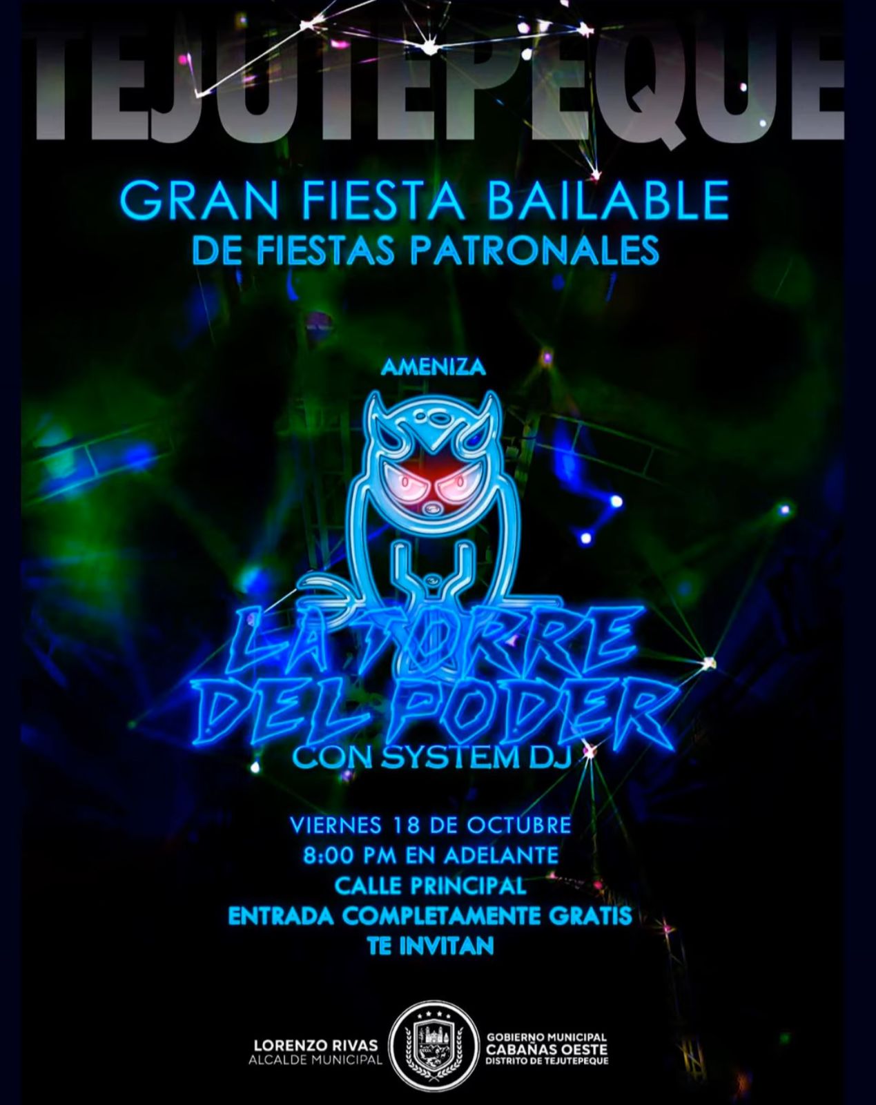 Gran Fiesta Bailable de fiestas Patronales de Tejutepeque 