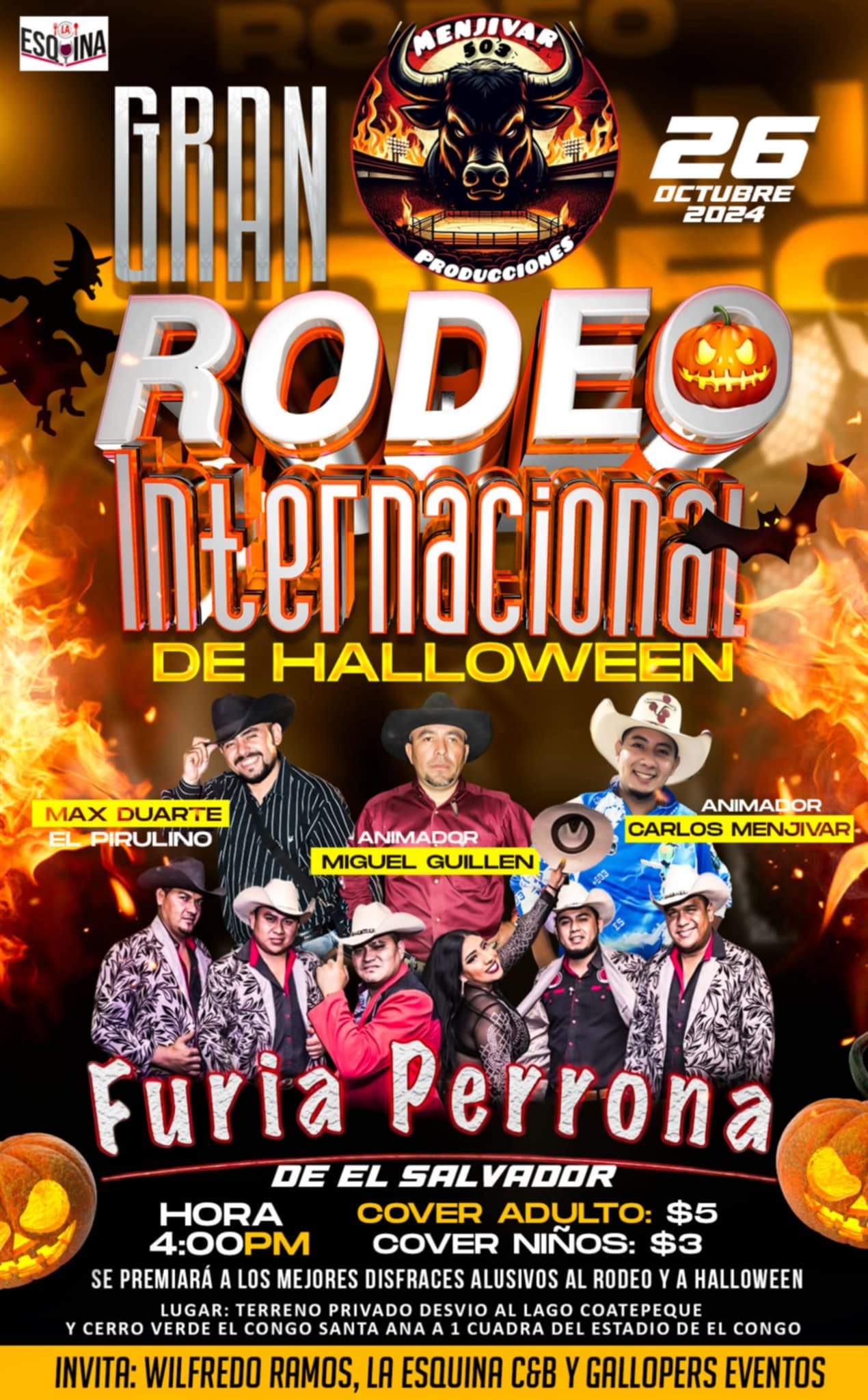 Gran Rodeo Internacional de Halloween en El Congo 