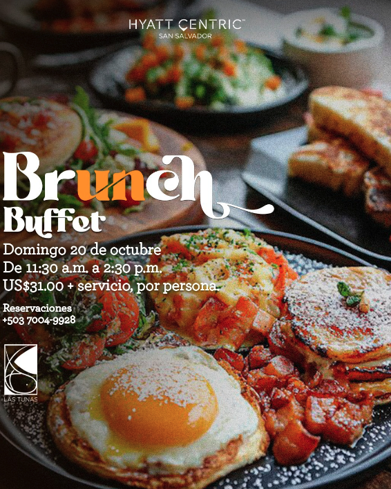  Brunch buffet en HyattCentric San Salvador