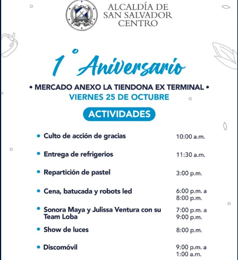 1er Aniversario Del Mercado Anexo La Tiendona