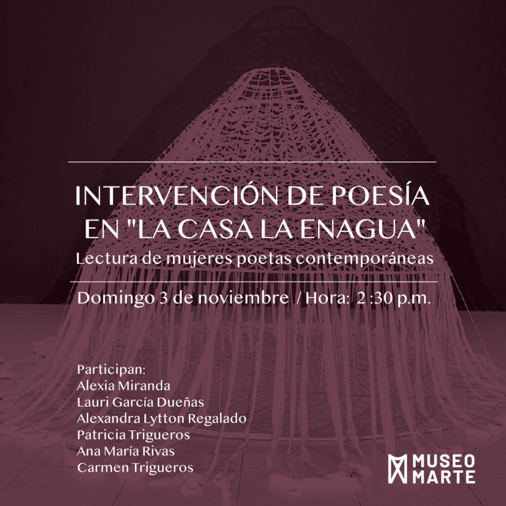 Intervención de poesía en «La casa, la enagua»