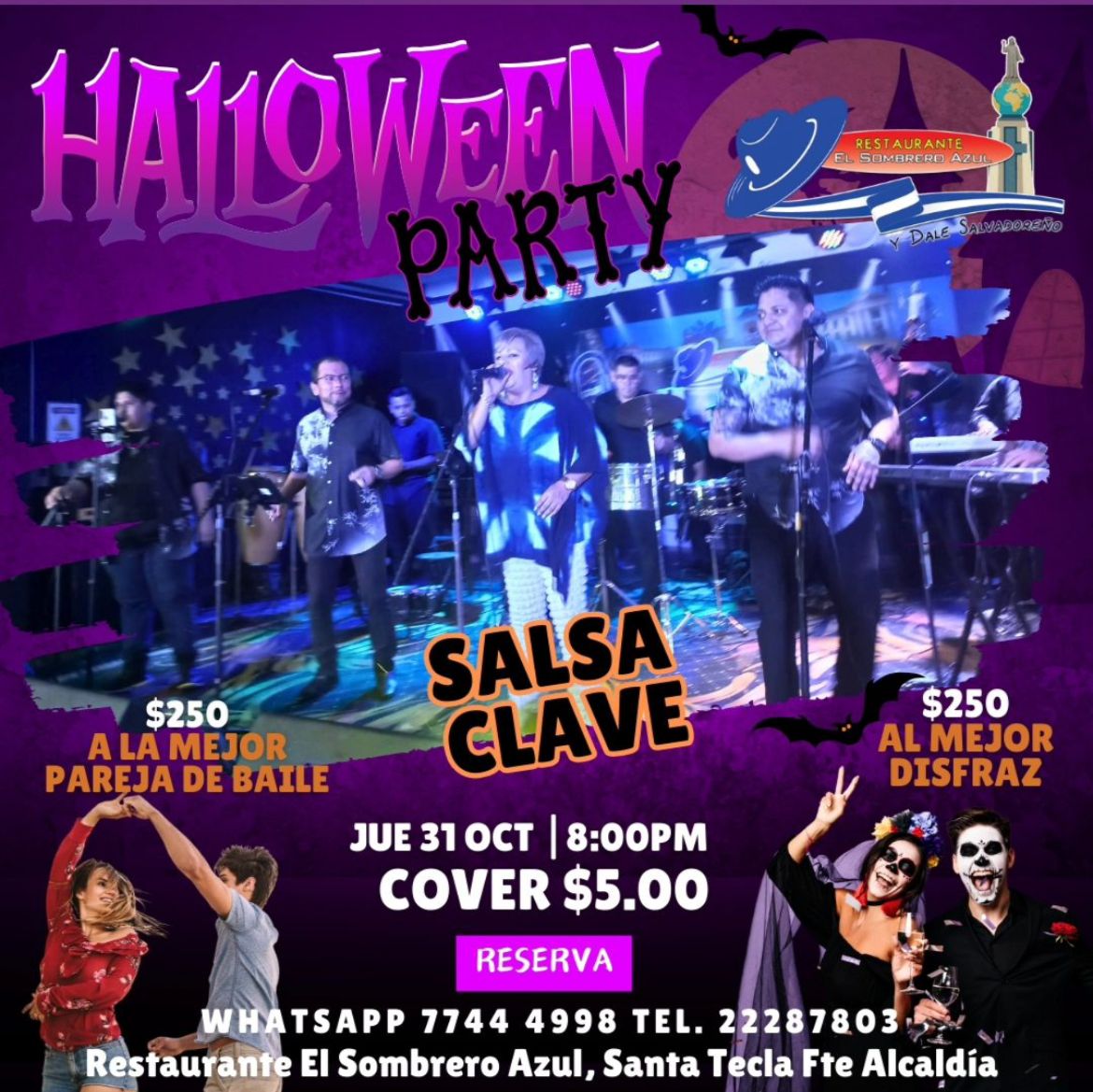 Halloween Party En El Sombrero Azul