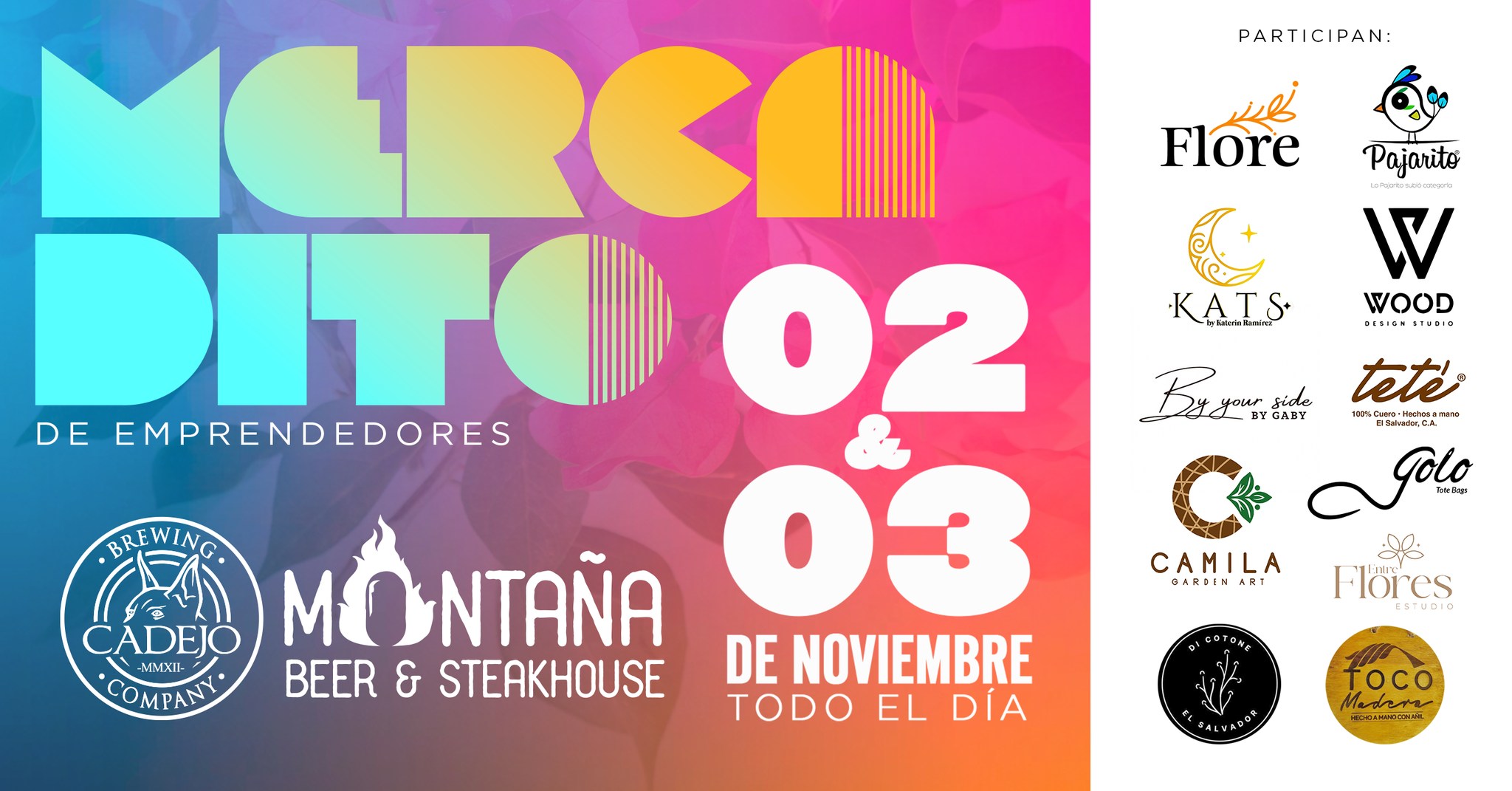 Mercadito de Emprendedores en Cadejo Montaña 