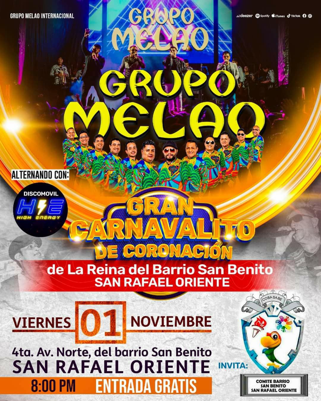 Carnavalito de Coronación de la Reina del Barrio San Benito