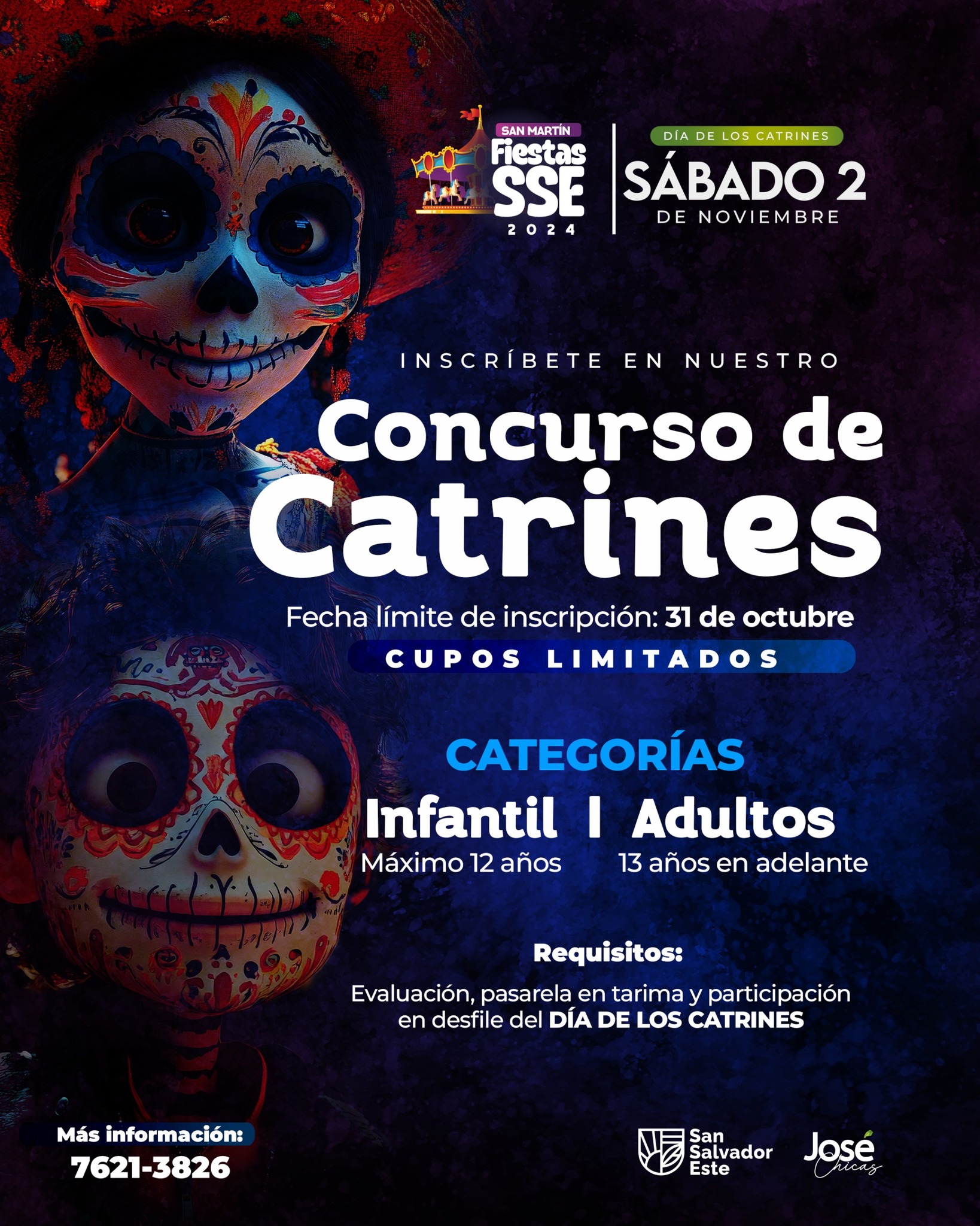 Concurso de Catrinas En Fiestas Patronales De San Martin 