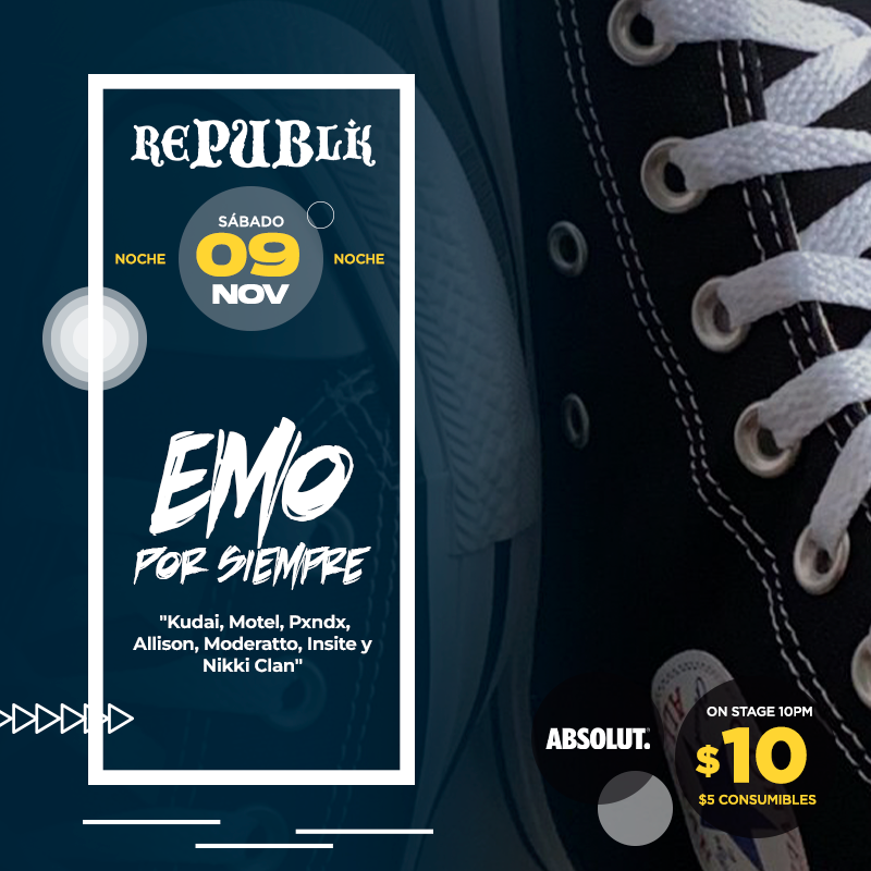 Emo Por Siempre “Kudai, Motel, Pxndx, Allison, Moderatto, Insite y Nikki Clan”