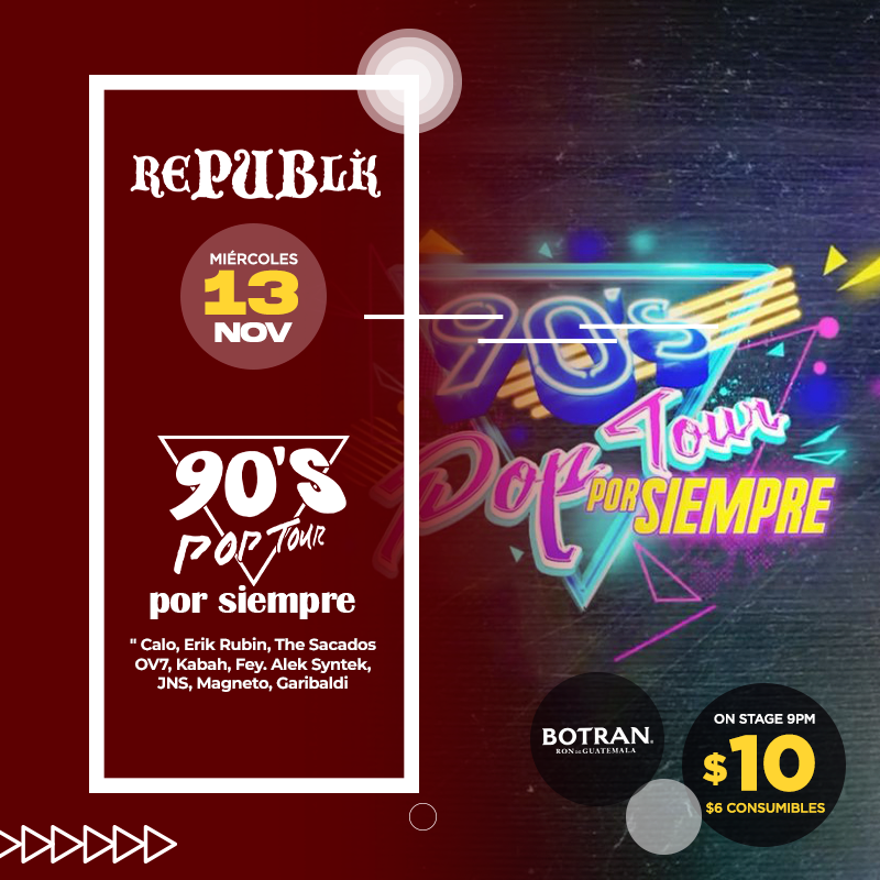 90´s Pop Tour por siempre