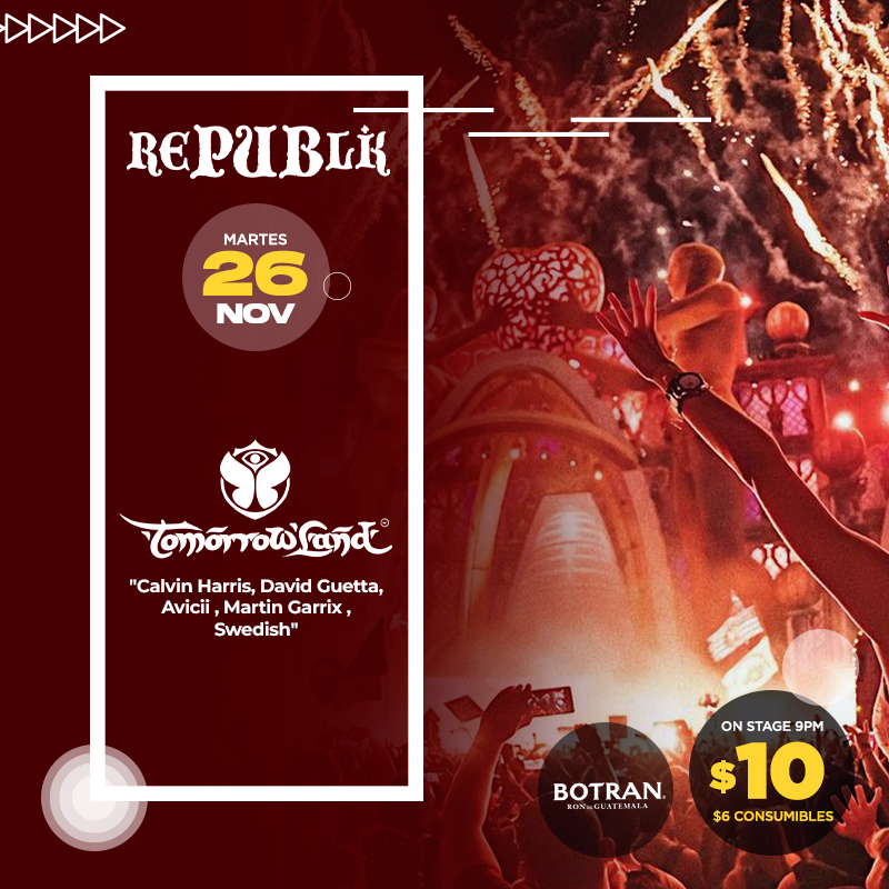 Tomorrow Land “Calvin Harris, David Guetta, Avicii, Martin Garrix y Swedish”