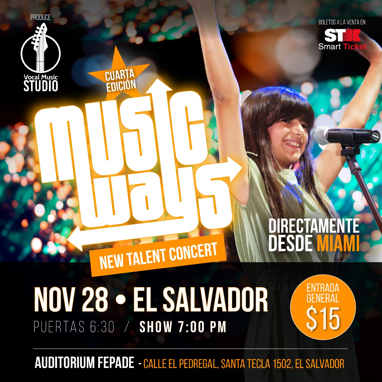 Concierto MusicWays Nights El Salvador