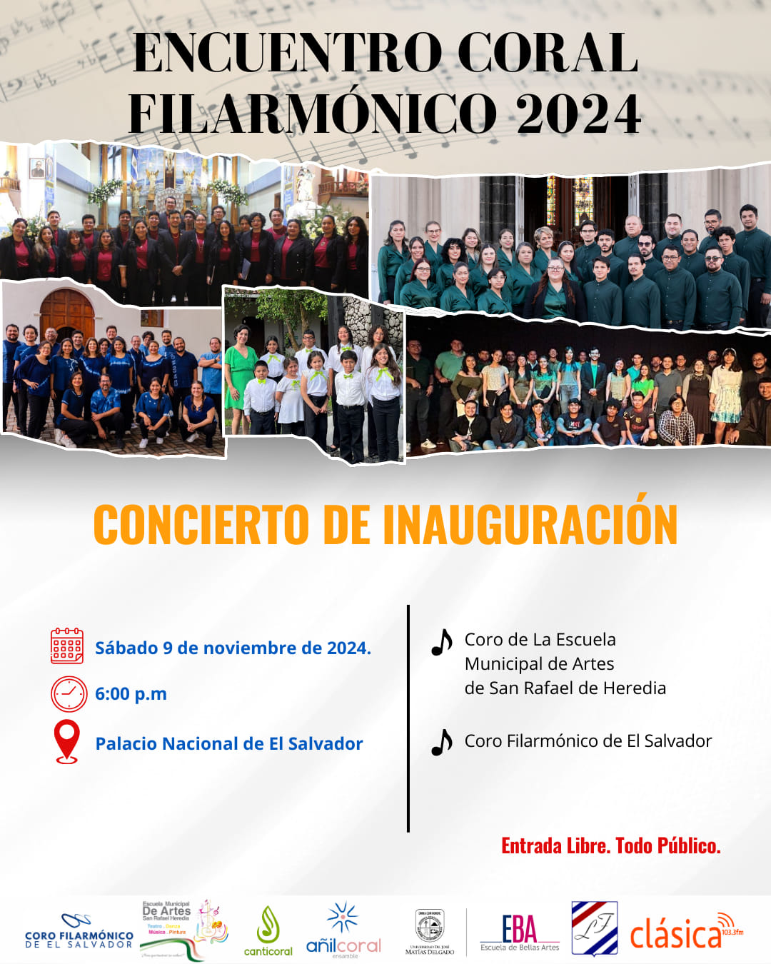 Encuentro Coral Filarmónico 2024 ¨Concierto De Inauración¨