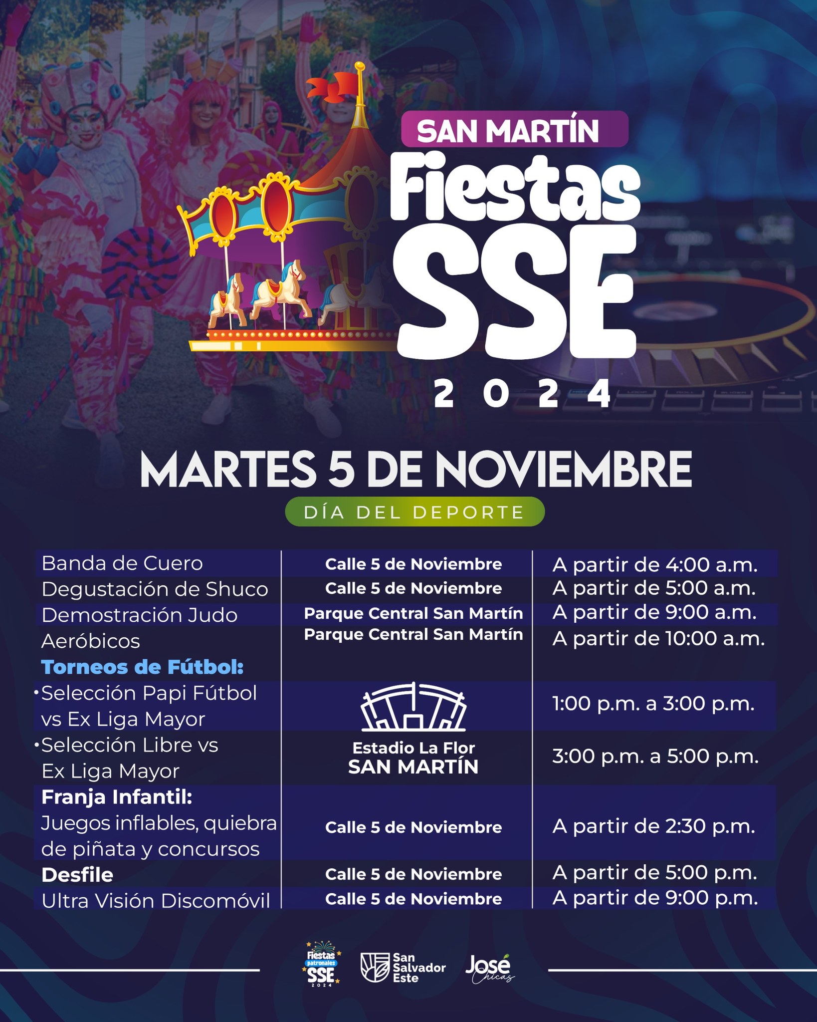 Fiestas Patronales del Distrito de San Martín ¨Día Del Deporte¨