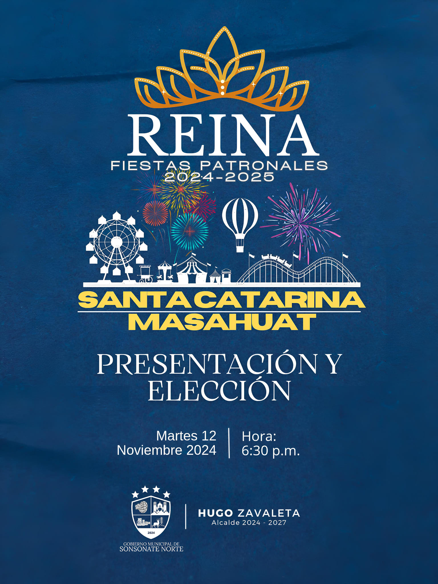 Presentación de candidatas y elección de la Nueva Reina de las Fiestas Patronales 2024