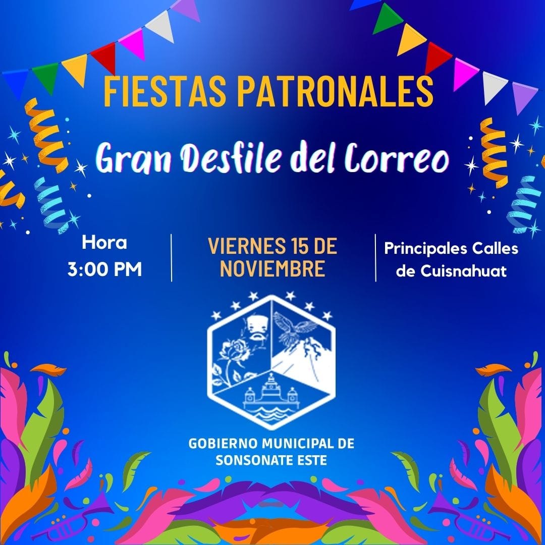 Desfile del Correo en Sonsonate Este 