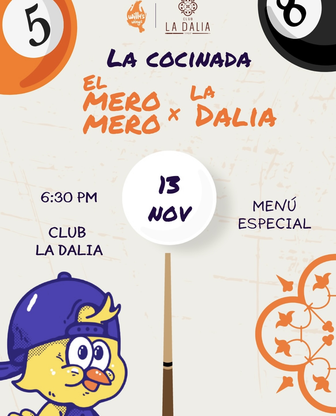 Pop Up Willy Wings Y Club La Dalia