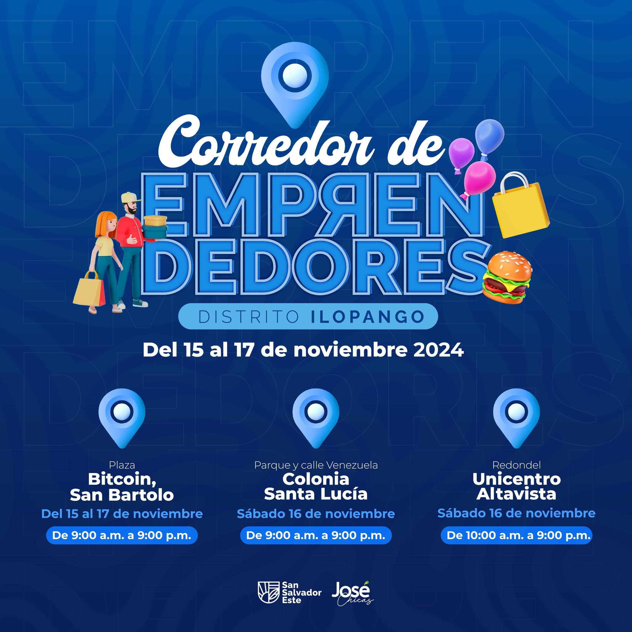 Feria de Emprendedores en el Distrito Ilopango