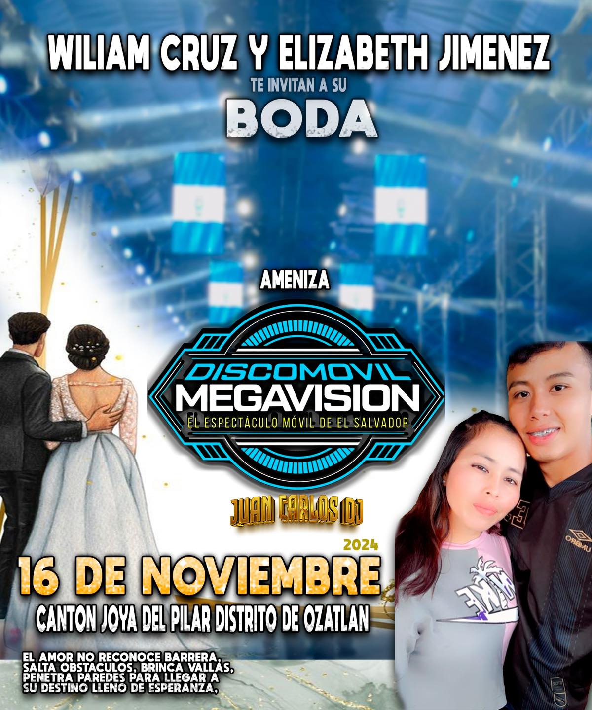 Boda de William Cruz y Elizabeth Jimenez 