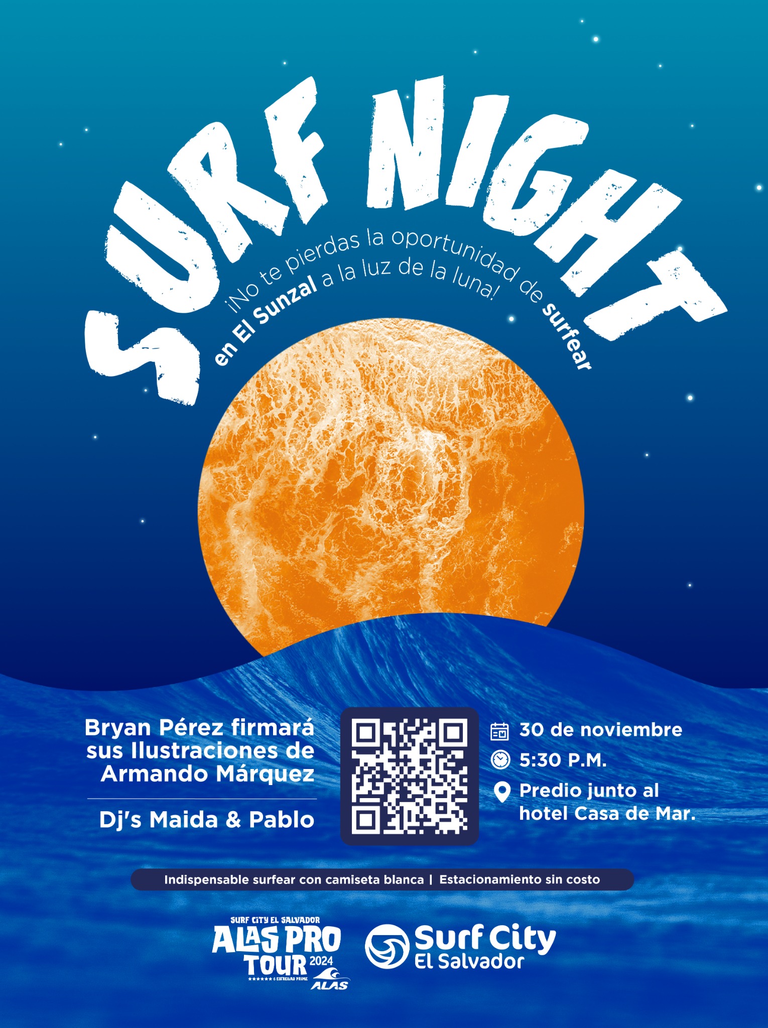 Surf Night en Playa el Sunzal 