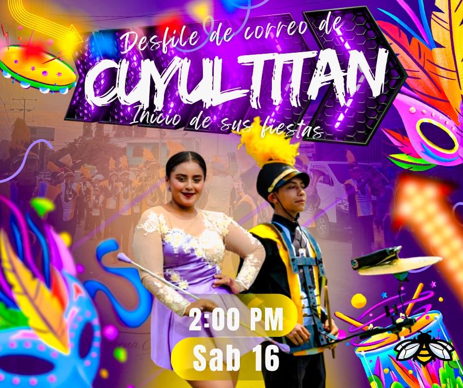 Desfile del correo en Cuyultitan 